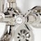 Kingston Brass KS245PN Tub Wall Mount Clawfoot Tub Faucet with Hand Shower, Polished Nickel KS245PN - alternate 3